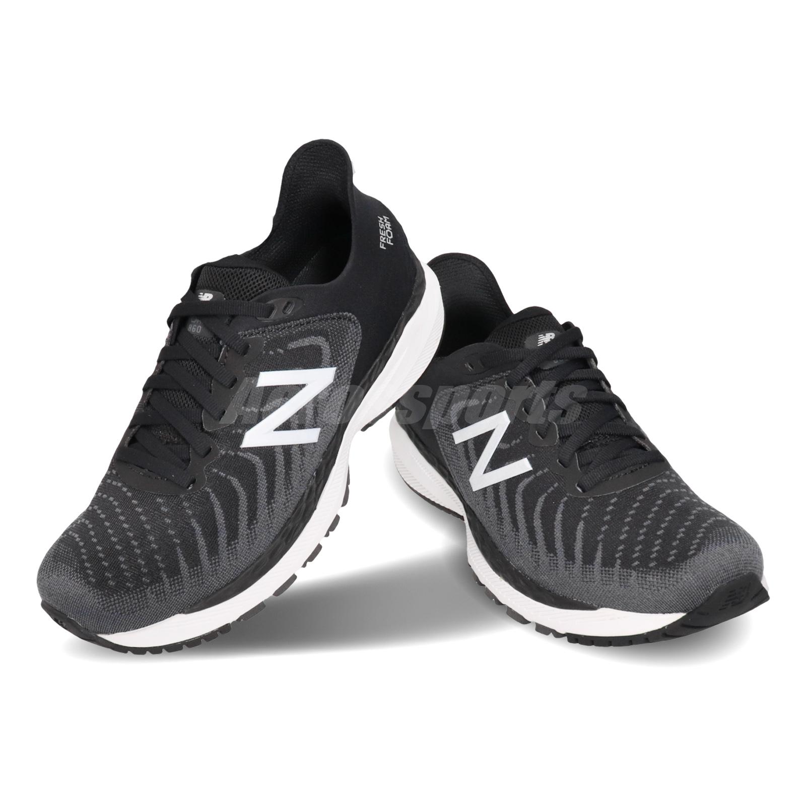 New Balance 860 Wide Fresh Foam X Black Grey White Women Running Shoes W860B11 D | eBay